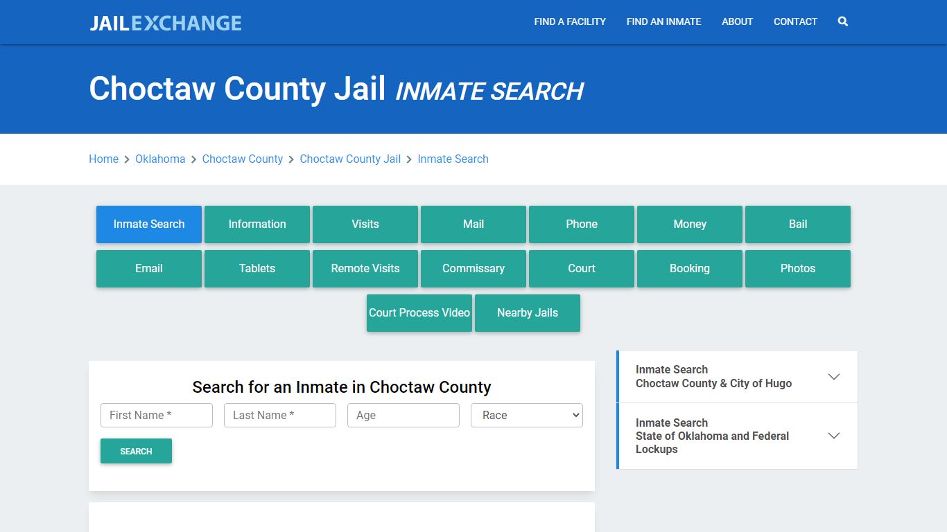 Choctaw County Jail, OK Inmate Search: Roster & Mugshots